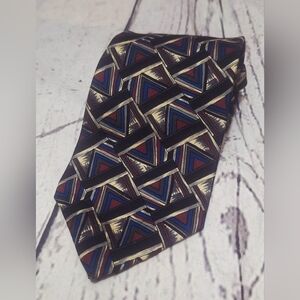#1814 Pattini Uomo 100% Italian Silk Stylish Geometric Tie in